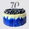 Праздничный торт на День Рождения 70 лет мужчине №106879