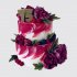 Двухъярусный торт на 75 лет бабушке с цветами №106900