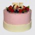Классический торт на 75 лет бабушке с ягодами №106908