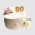 Торт с розами на День Рождения 80 лет бабушке №106938