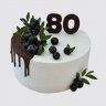 Классический торт на День Рождения 80 лет мужчине №106964