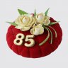 Торт на юбилей 85 лет бабушке с цветами и ягодами №106976