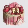 Торт на День Рождения бабушке 85 лет с надписью №106982