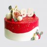 Торт на День Рождения любимой бабушке с цветами №106987