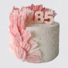 Торт на День Рождения любимой бабушке с цветами №106987