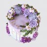 Торт с живыми цветами №107120