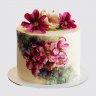 Торт с цветами праздничный №107127