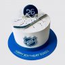 Торт с фигуркой хоккеиста на День Рождения №107251