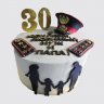 Праздничный торт для мужчины полицейского №107428