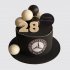 Торт на День Рождения 28 лет с эмблемой мерседес №107451