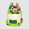 Торт на День Рождение 9 лет Зомби ферма №107504