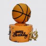 Торт с баскетбольным кольцом и цветами №107511