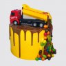 Торт на День Рождения 3 года с грузовиками №107532