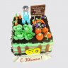Торт на 70 лет огород с овощами из мастики №107557