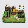 Торт мужчине на День Рождения 80 лет огород №107558