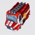 Праздничный торт красная пожарная машина на 3 года №107596