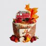 Торт пожарная машина из крема №107607