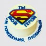 Торт с Суперменом для мальчика на День Рождения 8 лет №107611