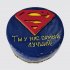 Праздничный торт со значком Супермена №107619
