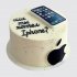 Прикольный торт Айфон с надписью №107772