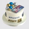 Торт на День Рождения Айфон с коробкой №107779