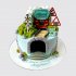 Торт для мальчика на День Рождения 5 лет с поездом №107798