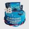 Черный торт для программиста в День Рождения №107848