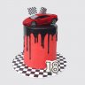 Торт в форме красной машины Ламборджини №107865
