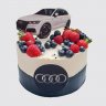Торт на День Рождения 11 лет с машиной Ауди №107874