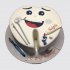 Торт на День Рождения в виде зуба для стоматолога №107987