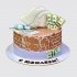 Торт для строителя на юбилей с деньгами №107991