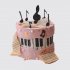 Праздничный торт в музыкальном стиле №108027
