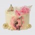 Торт фигурное катание с цветами и шарами из мастики №108043