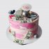 Торт для бухгалтера на День Рождения с деньгами из мастики №108071
