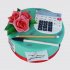 Торт на День Рождения с розами для бухгалтера №108072