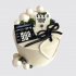 Белый торт любимой маме бухгалтеру с калькулятором из мастики №108082