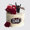 Торт в стиле Рок на День Рождения с ягодами №108136