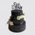 Трехъярусный торт Рок с розами №108138