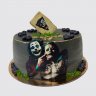 Классический торт Джокер с фотопечатью №108173