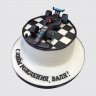 Торт на 4 года с гоночной машиной Формула 1 №108213