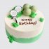 Торт на День Рождения с теннисными ракетками и мячами №108283