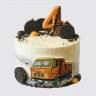 Торт в виде автомобиля Камаз с песком №108337