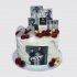 Торт на День Рождения 22 года Мияги и Эндшпиль с ягодами №108355