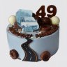 Торт на День Рождения 35 лет в форме Газели №108419