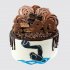 Торт водное поло на 20 лет с шоколадной глазурью №108448