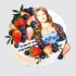 Торт Великолепный век с фотопечатью и ягодами №108450