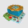 Двухъярусный торт Великолепный век с цветами №108460