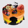 Классический торт любимому шахтеру с клубникой №108470
