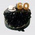 Черный торт на юбилей 60 лет шахтеру №108471