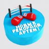 Торт бокс на День Рождения 8 лет с шариками из мастики №108528
